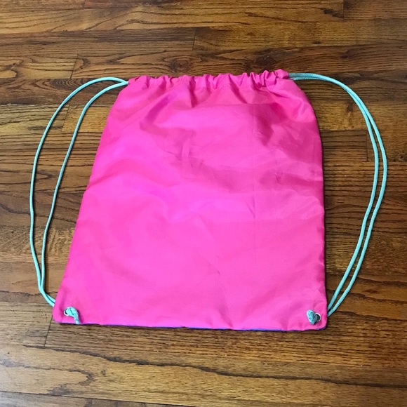 Party Mermaid Draw String Backpack Bag Tote Sack Carryall Toddlers Little Girls - Picture 10 of 16